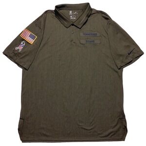 NIKE Tennessee Titans NFL Salute to Service Polo Shirt Green Men's XL
